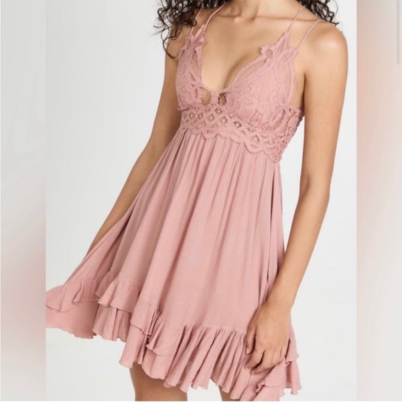 NWT Free People Womens Adella Slip
Dress Rose Size Small and XS - Picture 4 of 15